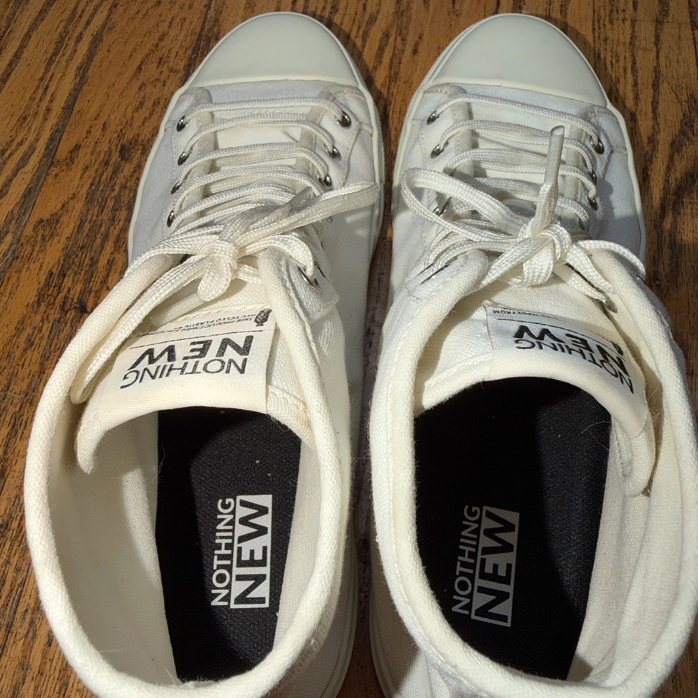 Nothing New White High-Top Sneakers Sz Men’s 10M - Picture 9 of 14